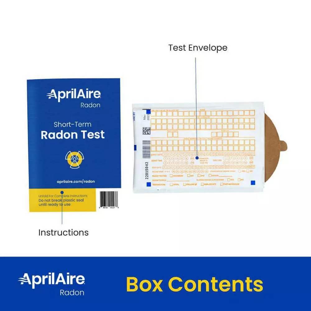 Aprilaire Short-Term Radon Gas Test Kit (2-Pack) 3 Aprilaire Short-Term Radon Gas Test Kit (2-Pack) - Image 2