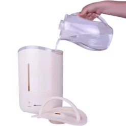 Air Innovations 1.33 Gal. Cool Mist Top Fill Humidifier for Large Rooms Up to 400 sq. ft. 16 Air Innovations 1.33 Gal. Cool Mist Top Fill Humidifier for Large Rooms Up to 400 sq. ft. -Air Quality Shop beige cream air innovations humidifiers humid36 cream 44 1000