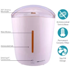 Air Innovations 1.33 Gal. Cool Mist Top Fill Humidifier for Large Rooms Up to 400 sq. ft. 13 Air Innovations 1.33 Gal. Cool Mist Top Fill Humidifier for Large Rooms Up to 400 sq. ft. -Air Quality Shop beige cream air innovations humidifiers humid36 cream c3 1000
