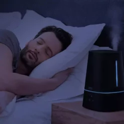 Pure Enrichment Hume Max Top Fill Humidifier in Black -Air Quality Shop black pure enrichment humidifiers pehumtop k 1d 1000