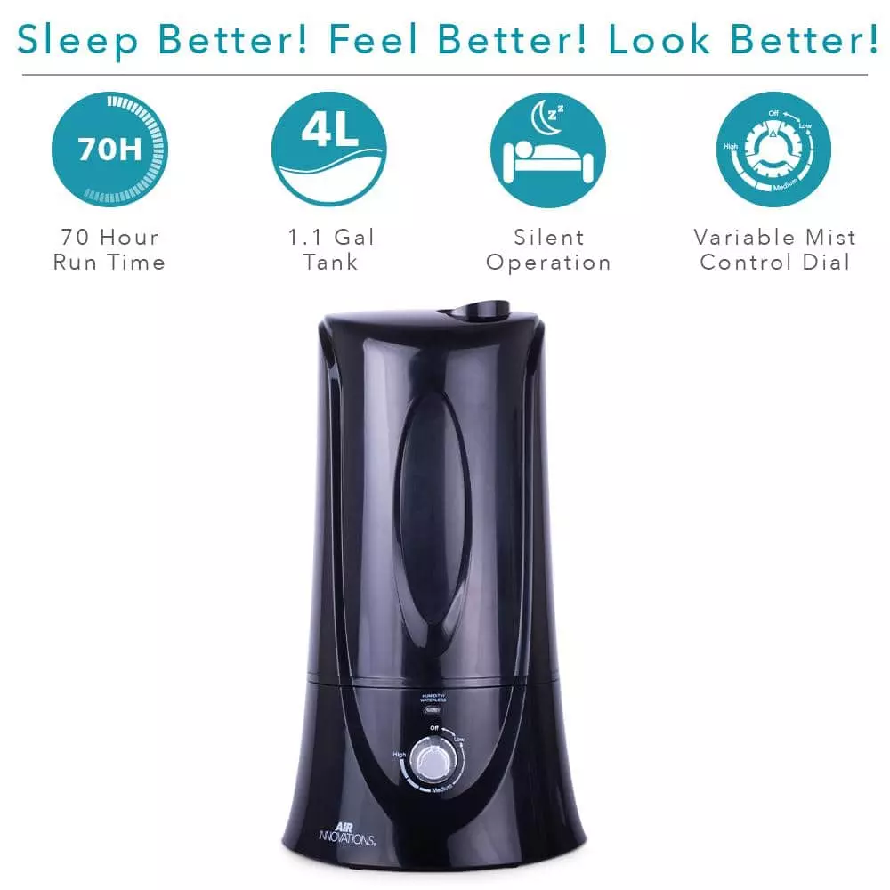 Air Innovations 1.1 Gal. Cool Mist Humidifier for Medium Rooms Up To 400 sq. ft. 7 Air Innovations 1.1 Gal. Cool Mist Humidifier for Medium Rooms Up To 400 sq. ft. - Image 5