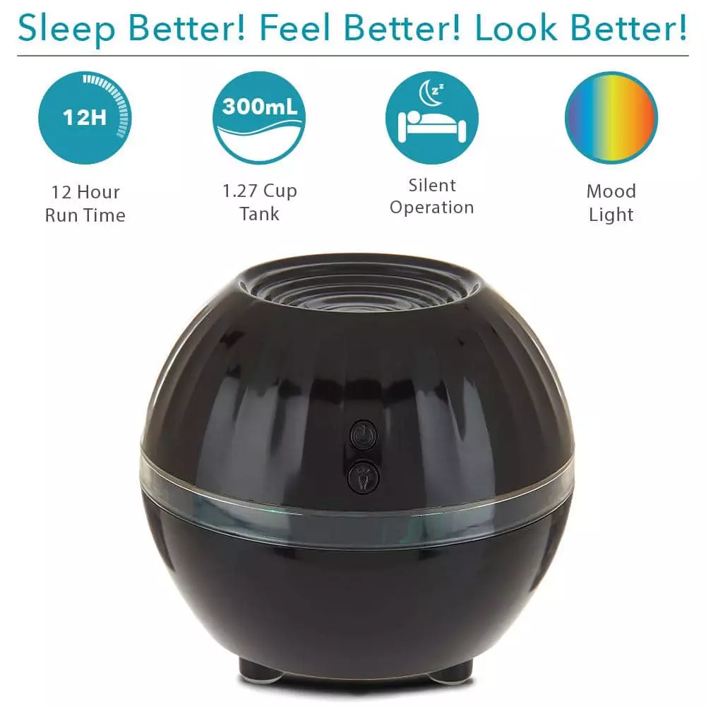 Air Innovations Ultrasonic Cool Mist Personal Humidifier with LED Mood Light 4 Air Innovations Ultrasonic Cool Mist Personal Humidifier with LED Mood Light - Image 2