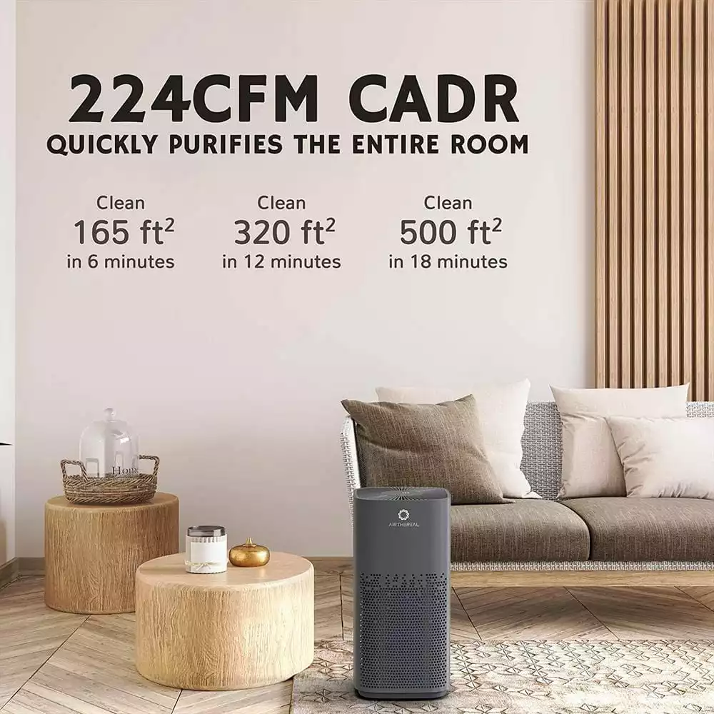 Airthereal AGH380 UV-C Air Purifier with H13 True HEPA Filter for Large Rooms, Home, Office, and Classroom - 519 Sq.Ft. -Glory Days 5 Airthereal AGH380 UV-C Air Purifier with H13 True HEPA Filter for Large Rooms, Home, Office, and Classroom - 519 Sq.Ft. -Glory Days - Image 3