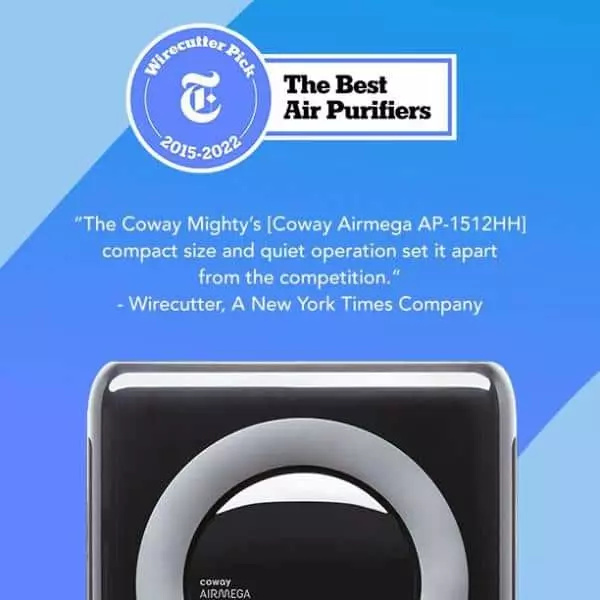 Coway Airmega Mighty True HEPA Air Purifier with 361 sq. ft. Coverage in Black 4 Coway Airmega Mighty True HEPA Air Purifier with 361 sq. ft. Coverage in Black - Image 2