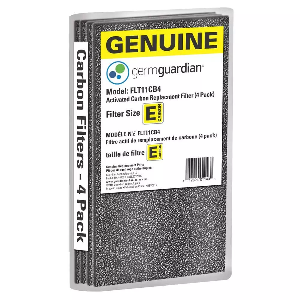 GermGuardian Genuine Carbon Filter Replacements for Air Purifiers (4-Pack) 4 GermGuardian Genuine Carbon Filter Replacements for Air Purifiers (4-Pack) - Image 2