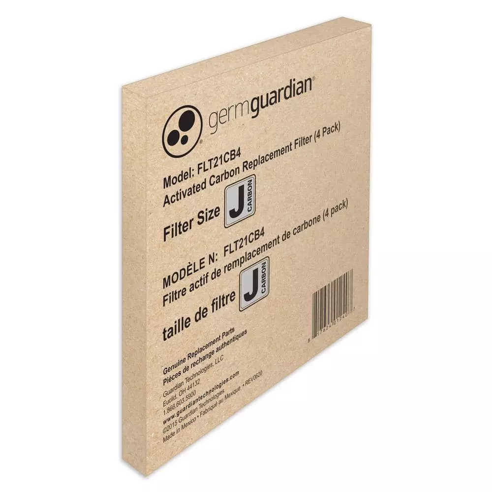 GermGuardian Genuine Carbon Filter Replacements Air Purifier (4-Pack) 4 GermGuardian Genuine Carbon Filter Replacements Air Purifier (4-Pack) - Image 2