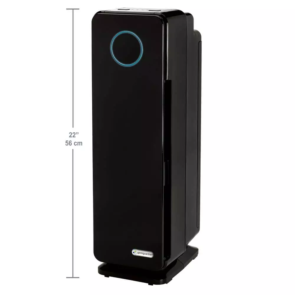 GermGuardian Elite 5-in-1 Air Purifier with Pet Pure True HEPA filter, UV Sanitizer for Medium Rooms up to 153 Sq Ft, Black 12 GermGuardian Elite 5-in-1 Air Purifier with Pet Pure True HEPA filter, UV Sanitizer for Medium Rooms up to 153 Sq Ft, Black - Image 10