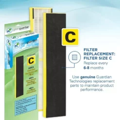 GermGuardian Elite 4-in-1, 3 Speed Air Purifier with True HEPA filter, UV Sanitizer for Medium Rooms up to 167 Sq. Ft., Black 16 GermGuardian Elite 4-in-1, 3 Speed Air Purifier with True HEPA filter, UV Sanitizer for Medium Rooms up to 167 Sq. Ft., Black -Air Quality Shop blacks germguardian air purifiers ac5300b fa 1000