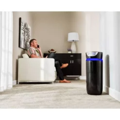 HoMedics TotalClean Deluxe UV 5-in-1 Extra Large Room Air Purifier -Air Quality Shop blacks homedics air purifiers ap t45 bk 76 1000