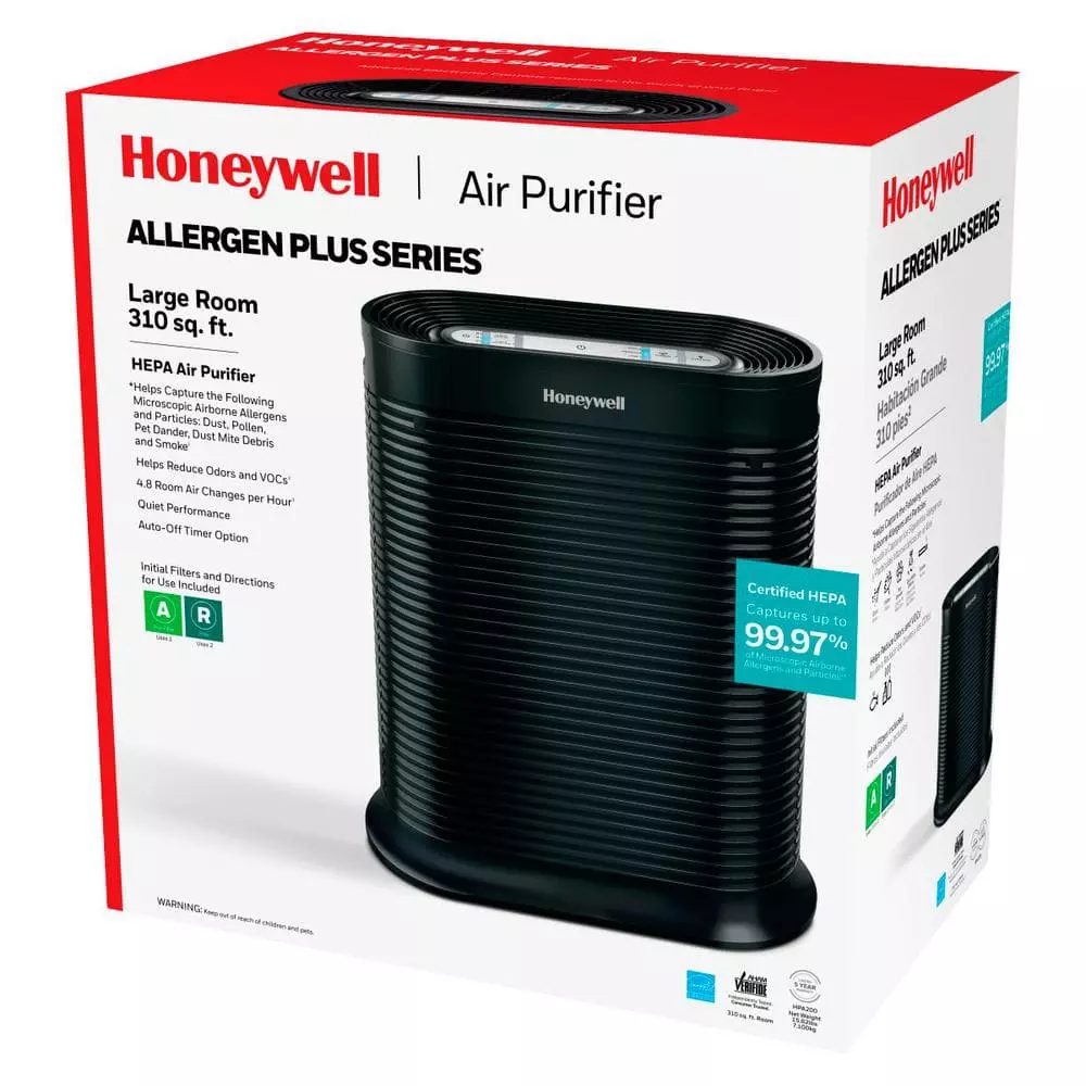 Honeywell HEPA Air Purifier, Large Room (310 sq. ft.) Black 5 Honeywell HEPA Air Purifier, Large Room (310 sq. ft.) Black - Image 3