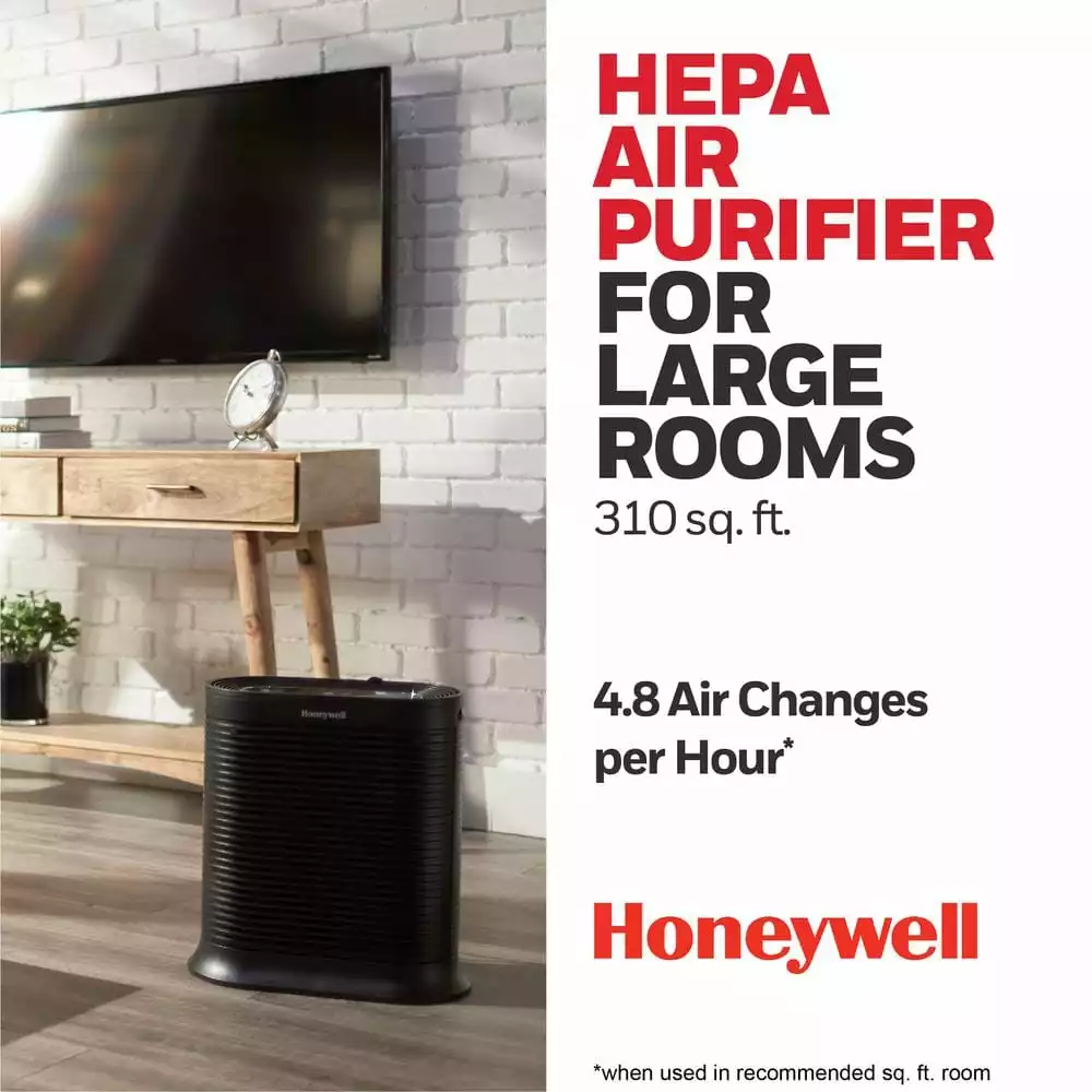 Honeywell HEPA Air Purifier, Large Room (310 sq. ft.) Black 8 Honeywell HEPA Air Purifier, Large Room (310 sq. ft.) Black - Image 6