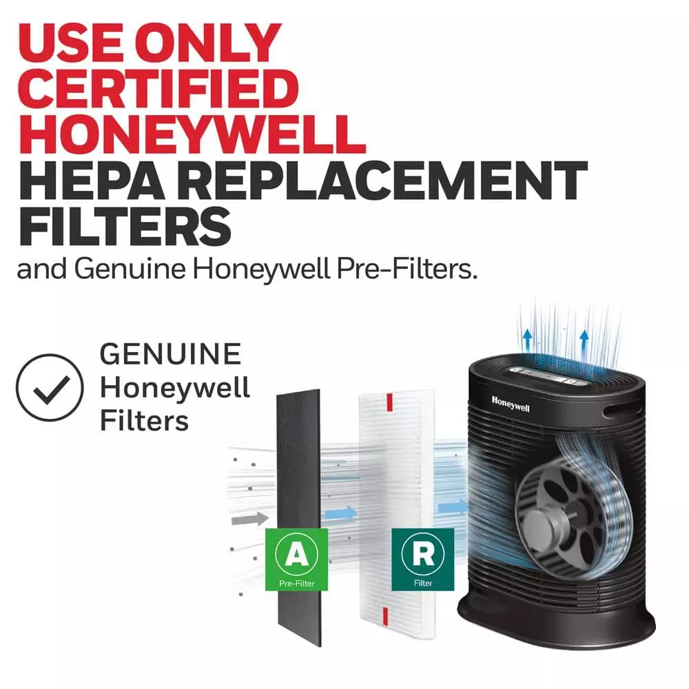 Honeywell HEPA Air Purifier, Large Room (310 sq. ft.) Black 10 Honeywell HEPA Air Purifier, Large Room (310 sq. ft.) Black - Image 8