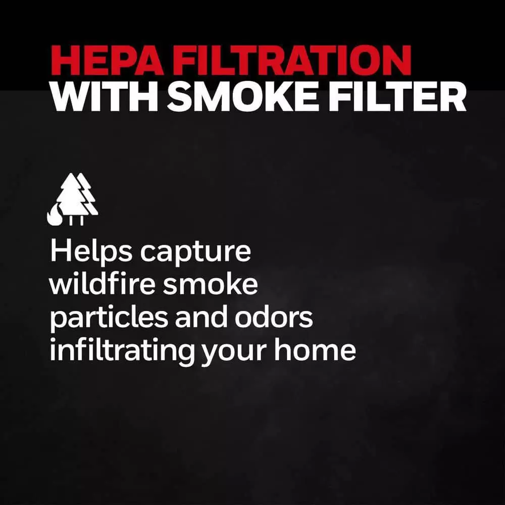 Honeywell PowerPlus HEPA Air Purifier, Extra-Large Room (530 sq. ft.) Black 8 Honeywell PowerPlus HEPA Air Purifier, Extra-Large Room (530 sq. ft.) Black - Image 7