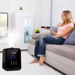 Unbranded 4.5 l Ultrasonic Cool Warm Mist Air Diffuser Humidifier 13 Unbranded 4.5 l Ultrasonic Cool Warm Mist Air Diffuser Humidifier -Air Quality Shop blacks humidifiers ep24203 31 1000