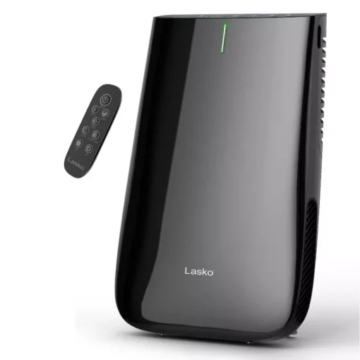 Lasko Pure Platinum Slim Profile Air Purifier with HEPA-Type Filtration and Auto Clean -Air Quality Shop blacks lasko air purifiers hf25630 64 1000 1