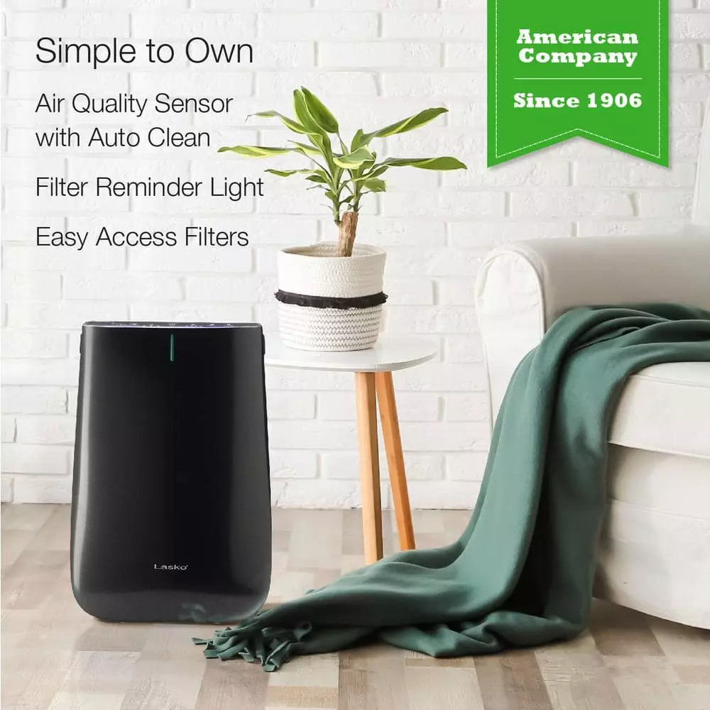 Lasko Pure Platinum Slim Profile Air Purifier with HEPA-Type Filtration and Auto Clean 8 Lasko Pure Platinum Slim Profile Air Purifier with HEPA-Type Filtration and Auto Clean - Image 6