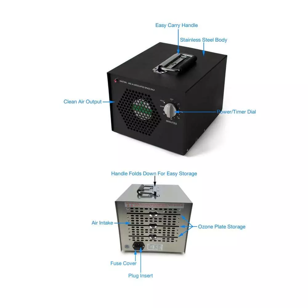 New Comfort HE 500 Commercial Ozone Generator Air Purifier 4 New Comfort HE 500 Commercial Ozone Generator Air Purifier - Image 2