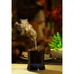 SPT Ultrasonic Aroma Diffuser Humidifier with Ceramic Housing in Black -Air Quality Shop blacks spt humidifiers sa 055b 31 1000