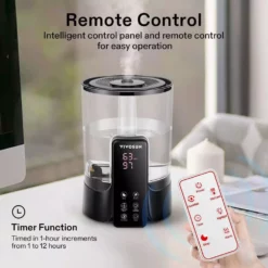 VIVOSUN 1.58 Gallon Cool and Warm Mist Ultrasonic Humidifier with Essential Oil Box and Remote Control up to 430 sq. ft. 13 VIVOSUN 1.58 Gallon Cool and Warm Mist Ultrasonic Humidifier with Essential Oil Box and Remote Control up to 430 sq. ft. -Air Quality Shop blacks vivosun humidifiers wal hd 2113 44 1000