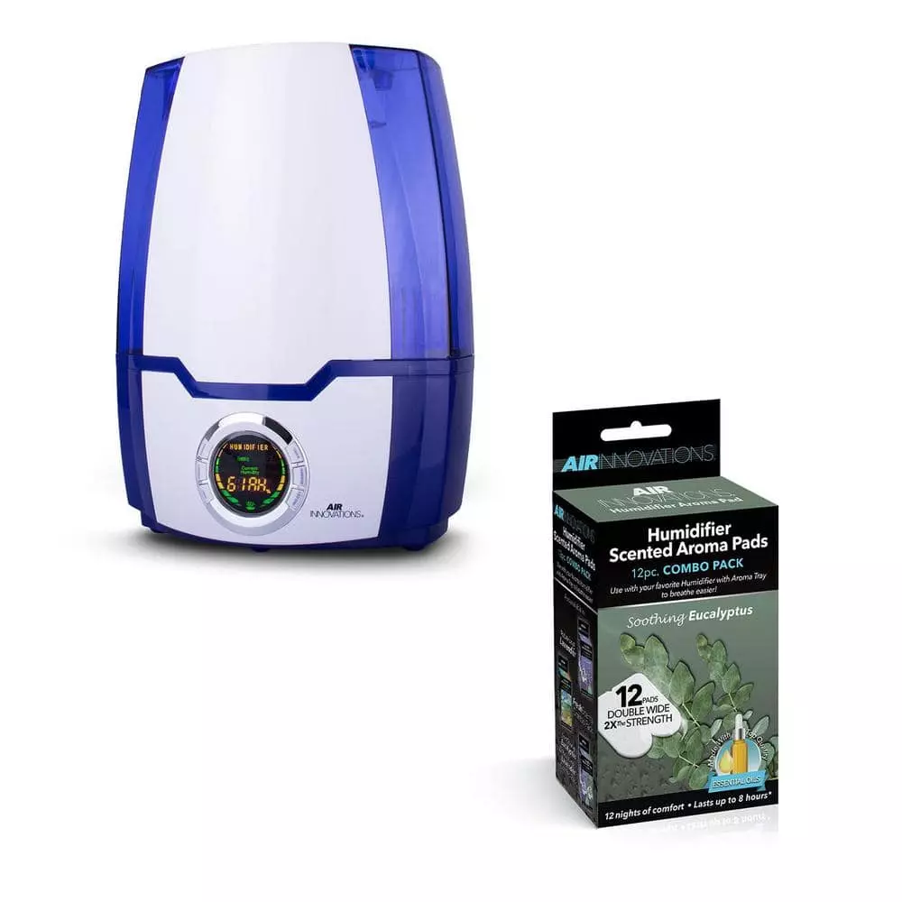Air Innovations 1.37 Gal. Cool Mist Humidifier with Aromatherapy Refill, Eucalyptus 3 Air Innovations 1.37 Gal. Cool Mist Humidifier with Aromatherapy Refill, Eucalyptus