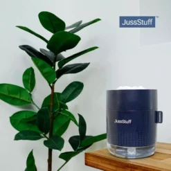 JussStuff Mini Humidifier 500ml Tank Portable Cool Mist Humidifier with Light Function and Auto Shut-Off for Home and Travel, Blue -Air Quality Shop blues humidifiers gxz j623 1f 1000
