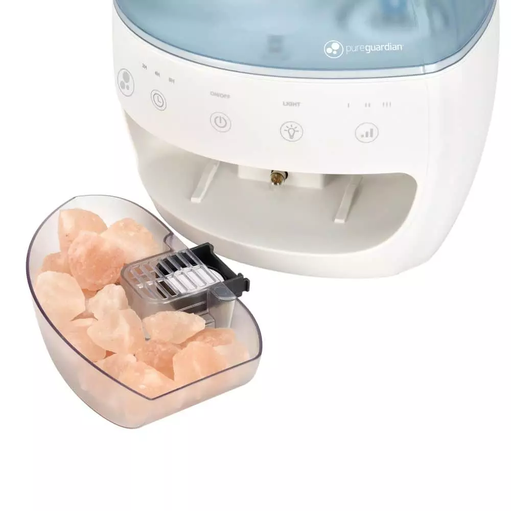 Unbranded 1 Gal. 190 sq. ft. Cool Mist Ultrasonic Humidifier and Salt Lamp with Aromatherapy Tray 8 Unbranded 1 Gal. 190 sq. ft. Cool Mist Ultrasonic Humidifier and Salt Lamp with Aromatherapy Tray - Image 6