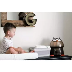 Crane 1 Gal. Adorable Ultrasonic Cool Mist Humidifier for Medium to Large Rooms up to 500 sq. ft. - Owl -Air Quality Shop browns tans crane humidifiers ee 8189 4f 1000
