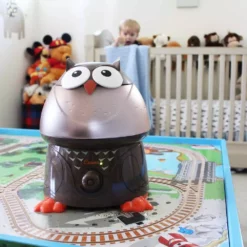 Crane 1 Gal. Adorable Ultrasonic Cool Mist Humidifier for Medium to Large Rooms up to 500 sq. ft. - Owl -Air Quality Shop browns tans crane humidifiers ee 8189 a0 1000