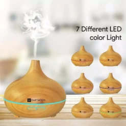 DARTWOOD Premium Ultrasonic Aroma Diffuser & Humidifier - Essential Oil & Mist Vaporizer with 7-Lighting Modes & 4-Timers (300ml) 12 DARTWOOD Premium Ultrasonic Aroma Diffuser & Humidifier - Essential Oil & Mist Vaporizer with 7-Lighting Modes & 4-Timers (300ml) -Air Quality Shop browns tans dartwood humidifiers aromadiffuserus 1f 1000