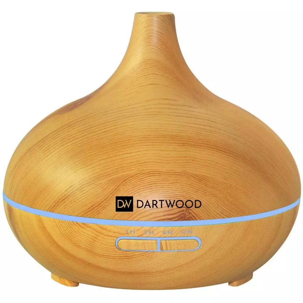 DARTWOOD Premium Ultrasonic Aroma Diffuser & Humidifier - Essential Oil & Mist Vaporizer with 7-Lighting Modes & 4-Timers (300ml) 3 DARTWOOD Premium Ultrasonic Aroma Diffuser & Humidifier - Essential Oil & Mist Vaporizer with 7-Lighting Modes & 4-Timers (300ml)
