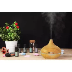 DARTWOOD Premium Ultrasonic Aroma Diffuser & Humidifier - Essential Oil & Mist Vaporizer with 7-Lighting Modes & 4-Timers (300ml) 15 DARTWOOD Premium Ultrasonic Aroma Diffuser & Humidifier - Essential Oil & Mist Vaporizer with 7-Lighting Modes & 4-Timers (300ml) -Air Quality Shop browns tans dartwood humidifiers aromadiffuserus 76 1000
