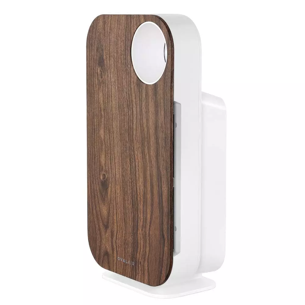 OVAL AIR 3-Stage 5-in-1 Air Purifier for Rooms Upto 600 sq. ft. Reduces Allergies, Asthma, Pets, Odor, Smoke, Dark Wood 7 OVAL AIR 3-Stage 5-in-1 Air Purifier for Rooms Upto 600 sq. ft. Reduces Allergies, Asthma, Pets, Odor, Smoke, Dark Wood - Image 5