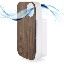 OVAL AIR 3-Stage 5-in-1 Air Purifier for Rooms Upto 600 sq. ft. Reduces Allergies, Asthma, Pets, Odor, Smoke, Dark Wood