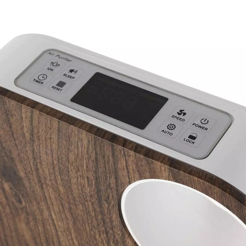 OVAL AIR 3-Stage 5-in-1 Air Purifier for Rooms Upto 600 sq. ft. Reduces Allergies, Asthma, Pets, Odor, Smoke, Dark Wood 8 OVAL AIR 3-Stage 5-in-1 Air Purifier for Rooms Upto 600 sq. ft. Reduces Allergies, Asthma, Pets, Odor, Smoke, Dark Wood - Image 6