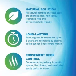 PureGuardian Air Purifying Bamboo Charcoal Bag, 2.6 oz (8-Pack) 12 PureGuardian Air Purifying Bamboo Charcoal Bag, 2.6 oz (8-Pack) -Air Quality Shop browns tans pureguardian air purifier accessories cb0758pk 44 1000