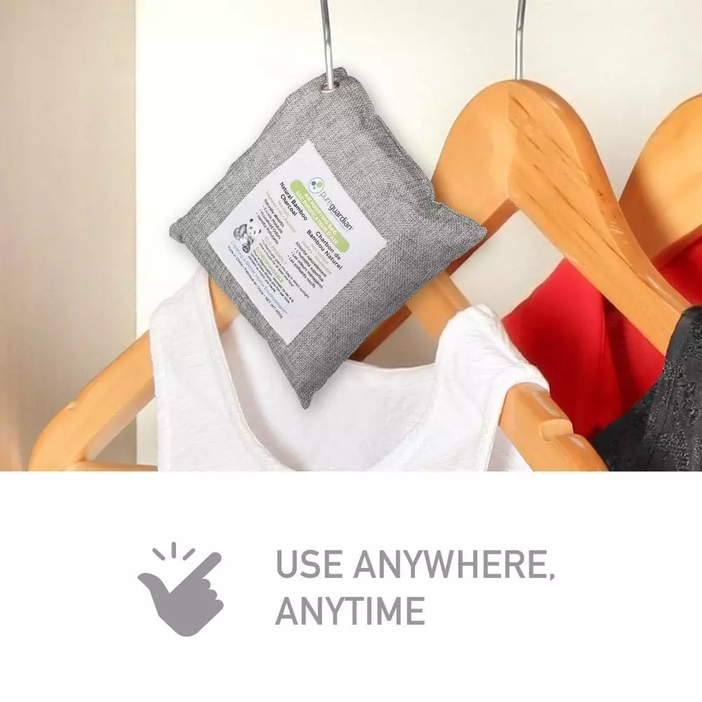 PureGuardian Air Purifying Bamboo Charcoal Bag, 17.6 oz (2-Pack) 5 PureGuardian Air Purifying Bamboo Charcoal Bag, 17.6 oz (2-Pack) - Image 3