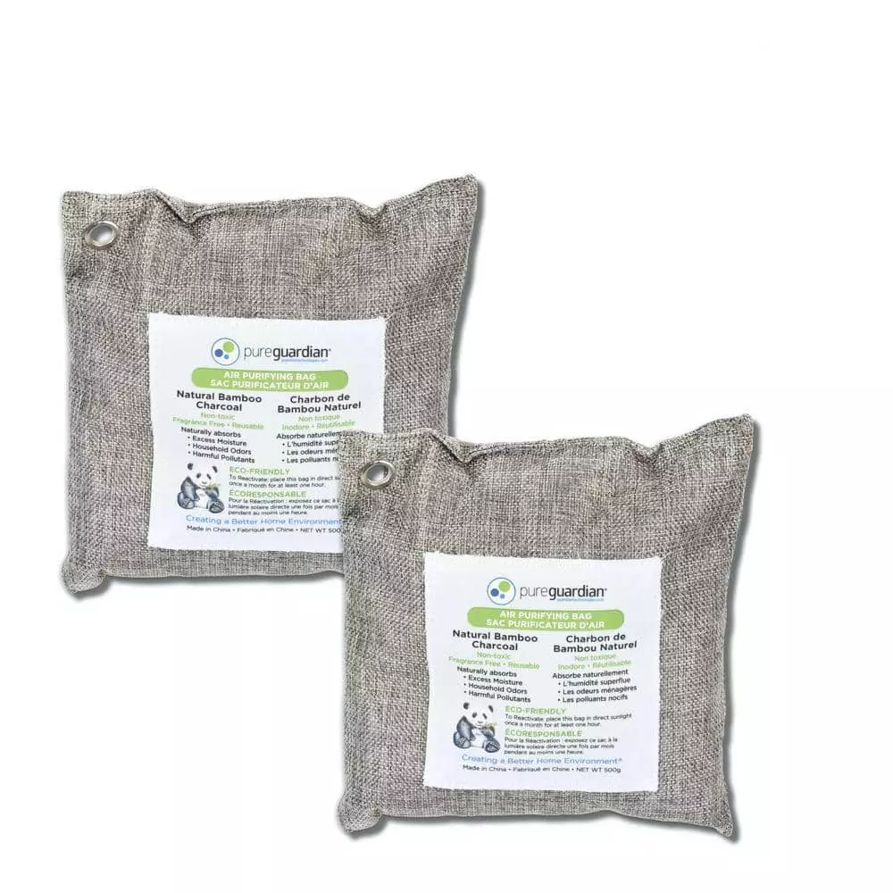 PureGuardian Air Purifying Bamboo Charcoal Bag, 17.6 oz (2-Pack) 3 PureGuardian Air Purifying Bamboo Charcoal Bag, 17.6 oz (2-Pack)