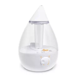 Crane 1 Gal. Drop Ultrasonic Cool Mist Humidifier for Medium to Large Rooms up to 500 sq. ft. - Clear/White