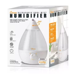 Crane 1 Gal. Drop Ultrasonic Cool Mist Humidifier for Medium to Large Rooms up to 500 sq. ft. - Clear/White 18 Crane 1 Gal. Drop Ultrasonic Cool Mist Humidifier for Medium to Large Rooms up to 500 sq. ft. - Clear/White -Air Quality Shop clear crane humidifiers ee 5301cw 76 1000