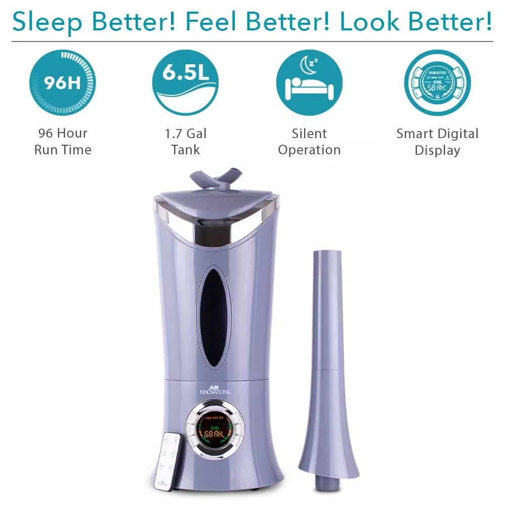 Air Innovations 1.7 Gal. Ultrasonic Cool Mist Humidifier with Remote for Large Rooms up to 600 sq. ft. 6 Air Innovations 1.7 Gal. Ultrasonic Cool Mist Humidifier with Remote for Large Rooms up to 600 sq. ft. - Image 4