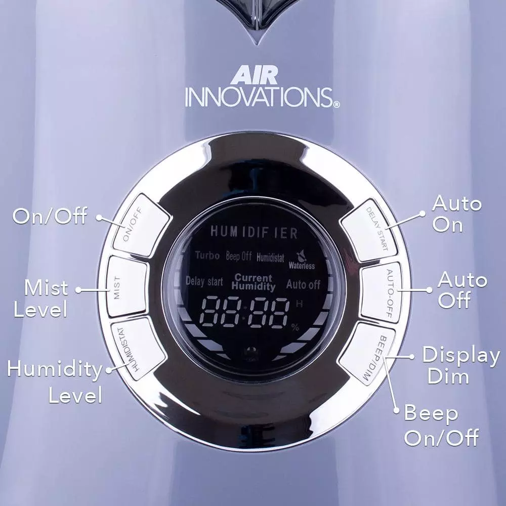 Air Innovations 2.15 Gal. Cool Mist Dual Tank Digital Humidifier for Large Rooms Up to 700 sq. ft. 7 Air Innovations 2.15 Gal. Cool Mist Dual Tank Digital Humidifier for Large Rooms Up to 700 sq. ft. - Image 5