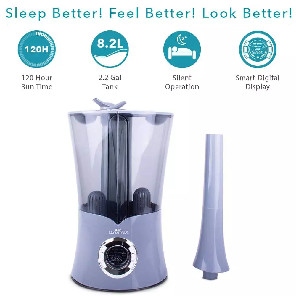 Air Innovations 2.15 Gal. Cool Mist Dual Tank Digital Humidifier for Large Rooms Up to 700 sq. ft. 6 Air Innovations 2.15 Gal. Cool Mist Dual Tank Digital Humidifier for Large Rooms Up to 700 sq. ft. - Image 4