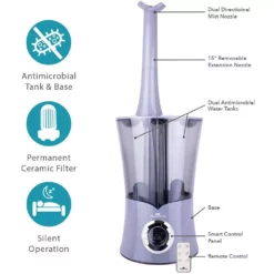 Air Innovations 2.15 Gal. Cool Mist Dual Tank Digital Humidifier for Large Rooms Up to 700 sq. ft. 13 Air Innovations 2.15 Gal. Cool Mist Dual Tank Digital Humidifier for Large Rooms Up to 700 sq. ft. -Air Quality Shop grays air innovations humidifiers humid23 plat c3 1000