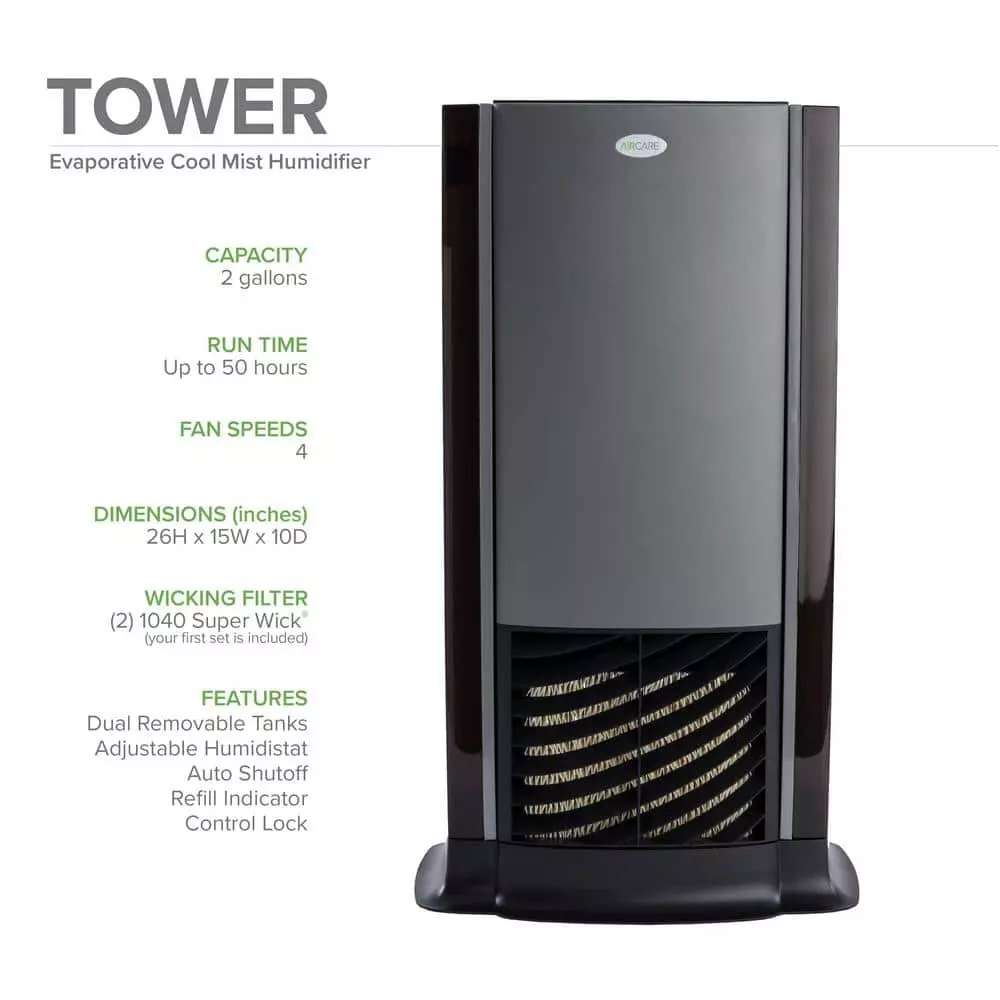 AIRCARE Designer Series 2 Gal. Evaporative Humidifier for 1,200 sq. ft. 9 AIRCARE Designer Series 2 Gal. Evaporative Humidifier for 1,200 sq. ft. - Image 7