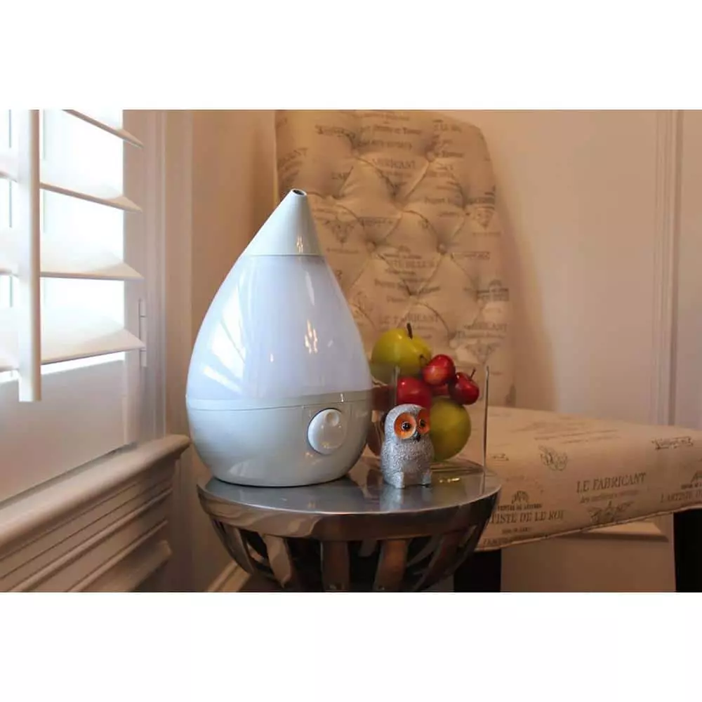 Crane 1 Gal. Drop Ultrasonic Cool Mist Humidifier for Medium to Large Rooms up to 500 sq. ft. - Grey 8 Crane 1 Gal. Drop Ultrasonic Cool Mist Humidifier for Medium to Large Rooms up to 500 sq. ft. - Grey - Image 6