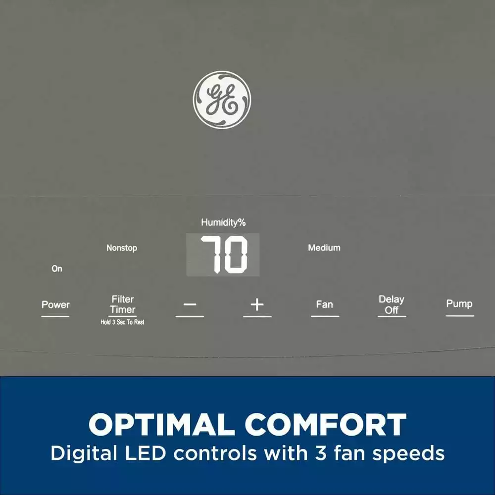 50 pt. Dehumidifier with Built-in Pump for Basement, Garage or Wet Rooms up to 4500 sq. ft. in Grey, ENERGY STAR 7 50 pt. Dehumidifier with Built-in Pump for Basement, Garage or Wet Rooms up to 4500 sq. ft. in Grey, ENERGY STAR - Image 6