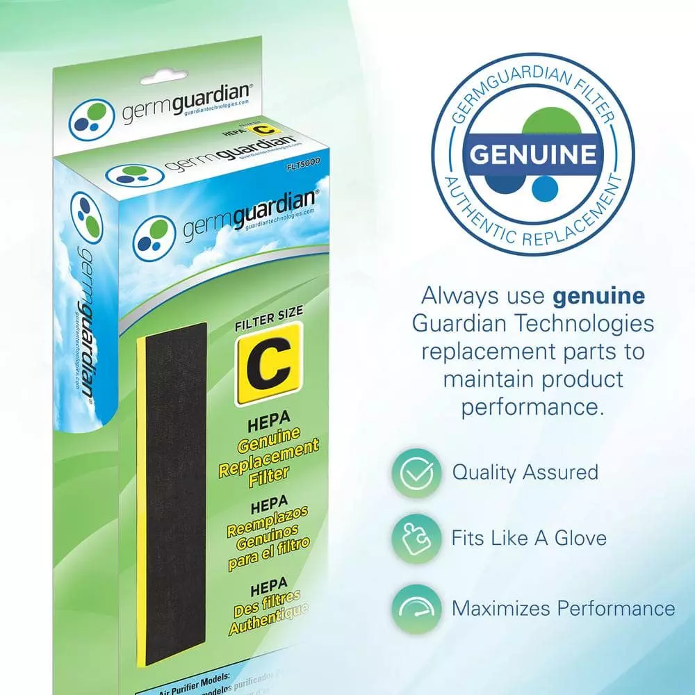 GermGuardian True HEPA GENUINE Replacement Filter C for AC5000 Series Air Purifiers 5 GermGuardian True HEPA GENUINE Replacement Filter C for AC5000 Series Air Purifiers - Image 3
