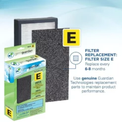 GermGuardian 4-in-1 Tabletop Air Purifier with HEPA filter, UV Sanitizer for Small Rooms, Grey -Air Quality Shop grays germguardian air purifiers ac4100 fa 1000