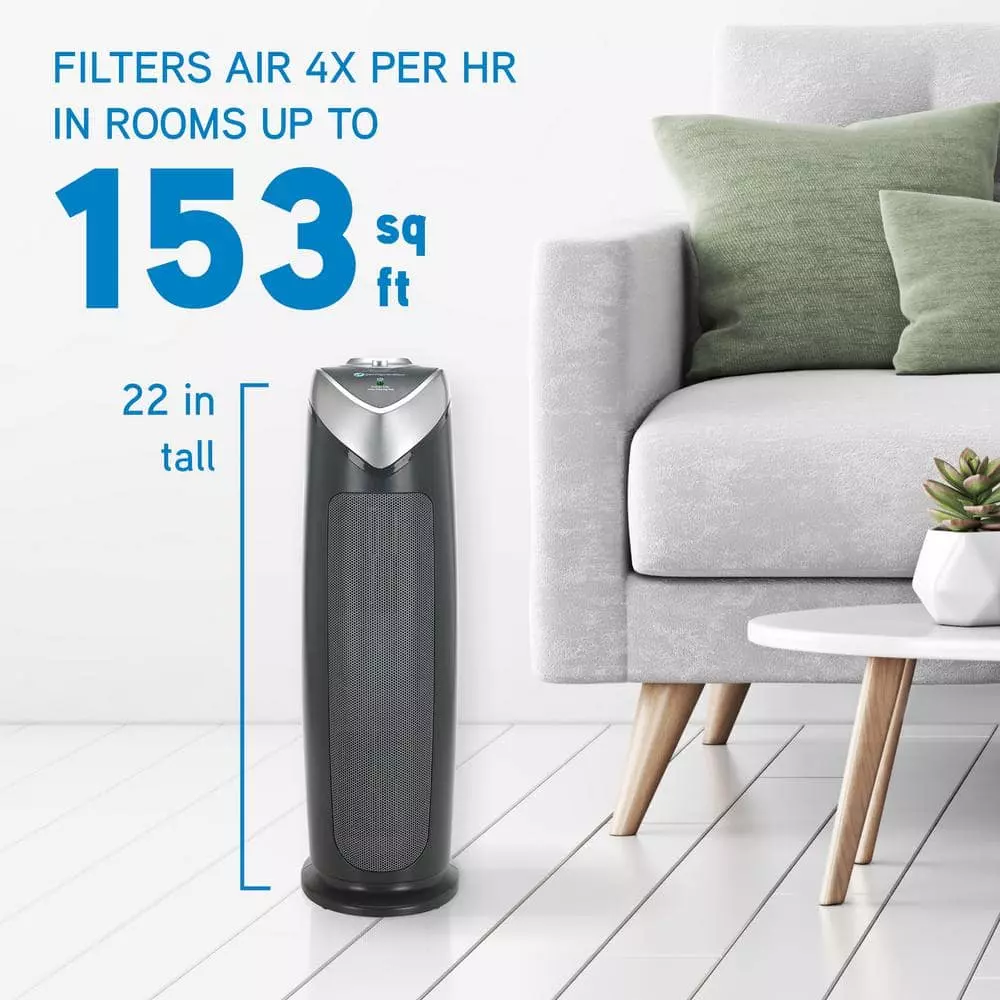 GermGuardian Air Purifier with HEPA Filter and Odor Reduction 22 in. Tower AC4820 5 GermGuardian Air Purifier with HEPA Filter and Odor Reduction 22 in. Tower AC4820 - Image 3