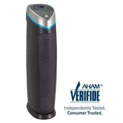 GermGuardian 5-in-1 Air Purifier with True HEPA filter, UV Sanitizer for Medium Rooms up to 189 Sq Ft, Black